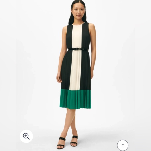 Brooks Brothers Dresses & Skirts - NWT BROOKS BROTHERS Elegant Black, White, and Green Sleeveless Dress, size 12